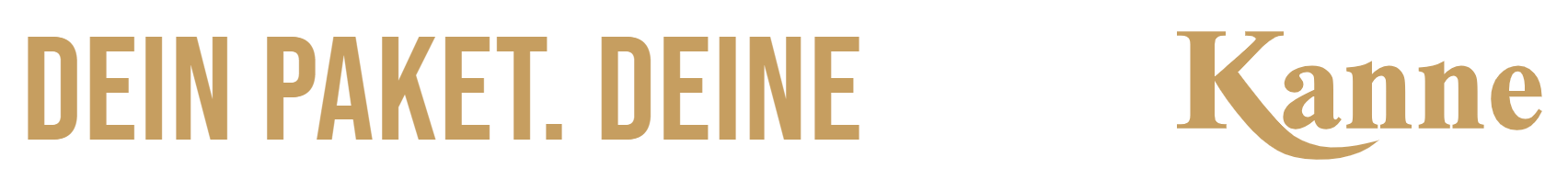 Dein Paket. Deine ZAPFKANNE.